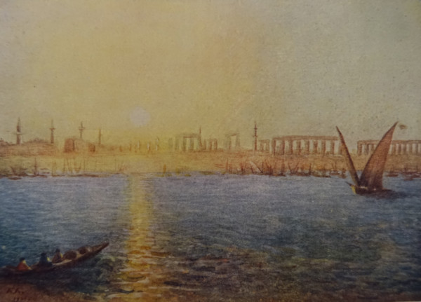 Luxor Illustration from the book ""In the Land of Amon-Ra Essays on Egypt"" Author AN Lvov