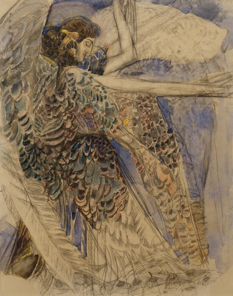 Seraphim 1904-1905 Vrubel Mikhail (1856-1910) Watercolour