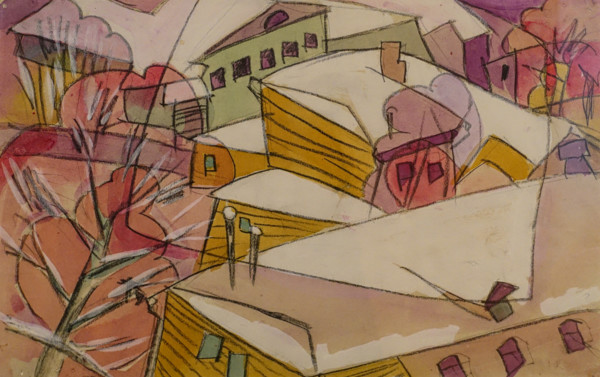 Landscape Circa 1916 Aristarkh Lentulov (1882-1943) Watercolour