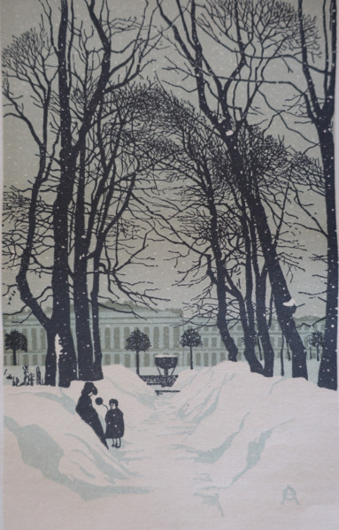 Summer Garden 1902 Saint Petersburg Ostroumova-Lebedeva Anna Petrovna (1871-1955)