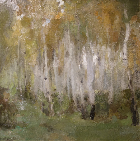 Birch trees First half of 1900 Nikolay Sapunov (1880-1912)