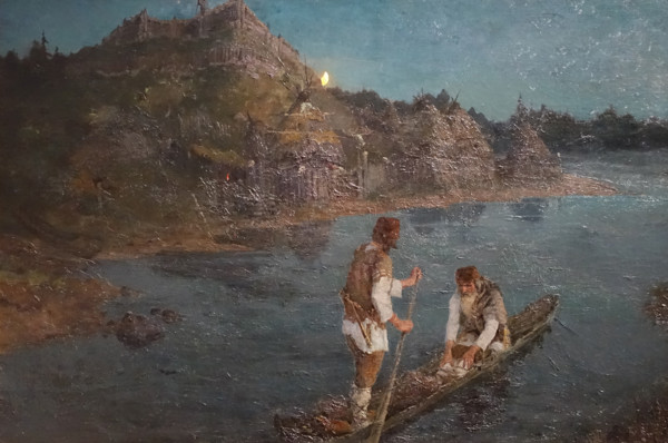 Messenger One clan rose against another 1897 From the ""Early Rus Slavs"" series Roerich Nicholas Konstantinovich (1874-1947)
