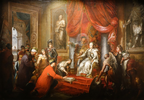 Catherine II Gives Laws to Taurida 1791  Hüne (Hühne) Andreas Caspar (1749–1813)