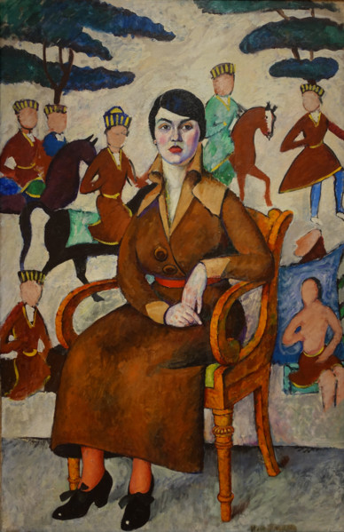 Portrait of a Lady in an Armchair 1913 Mashkov Ilya Ivanovich (1881-1944)