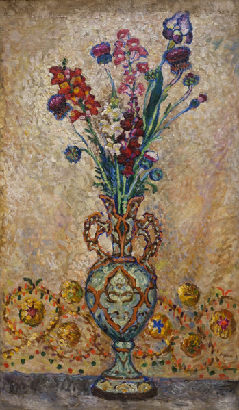 Still Life Flowers in a Vase Late 1900s Mashkov Ilya Ivanovich (1881-1944)