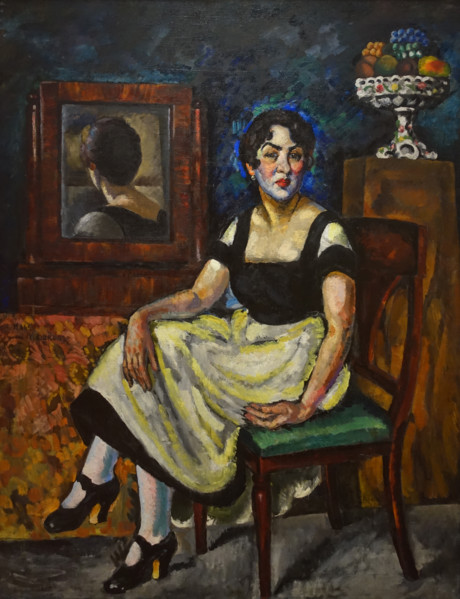 Portrait of a Woman with a Mirror 1918 Mashkov Ilya Ivanovich (1881-1944)