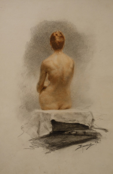Female Model 1892 Vasiliy Polenov (1844-1927)