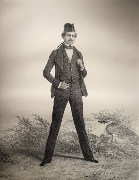 Portrait of Prince Demidov san Danato Auguste Raffet (1804-1860) 1840s