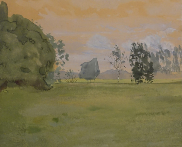 Landscape 1897 Konstantin Somov (1869-1939) Watercolour