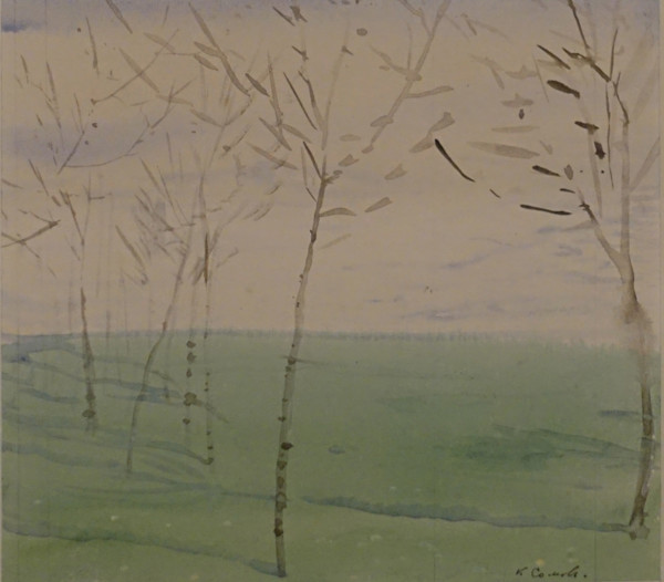 Spring landscape 1910 Konstantin Somov (1869-1939) Watercolour