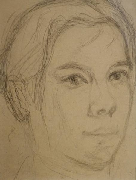 Self-portrait 1910s Elena Genrikhovna Guro (1877-1913)