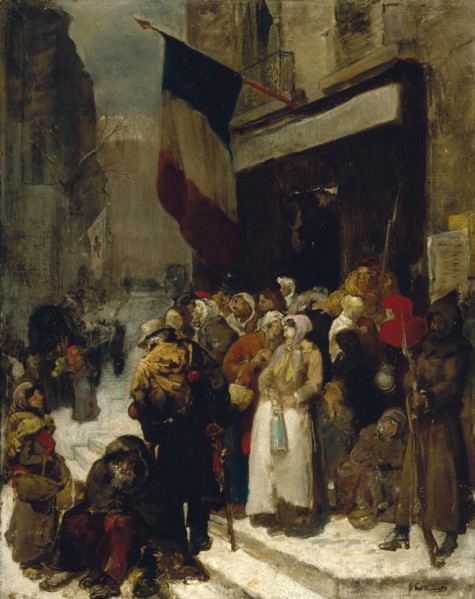 Municipal canteen in the Faubourg Saint-Martin.