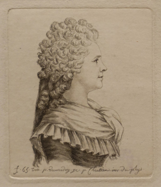 Portrait of the poetess Madame Joliveau