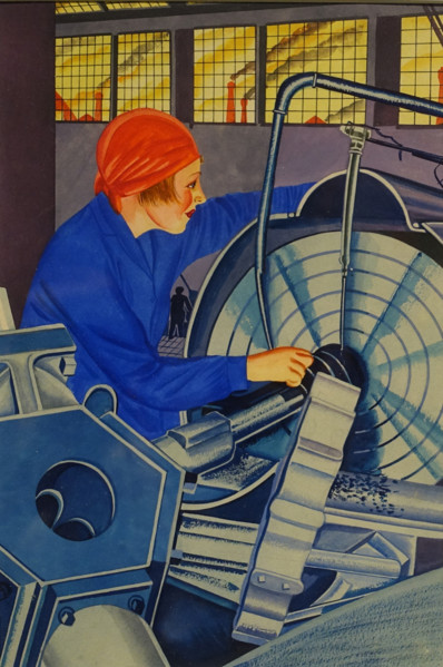 Sketch for a series of posters dedicated to working women