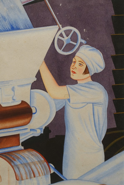 Sketch for a series of posters dedicated to working women