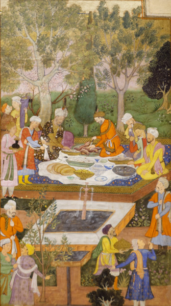Feast at Badi Al-Zaman Mirza's in Herat