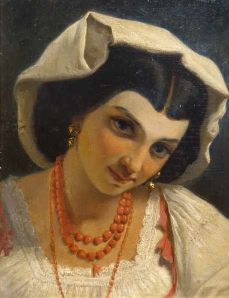 Head of the Italian woman
