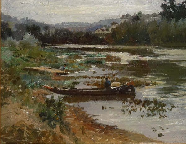 Landscape with a boat