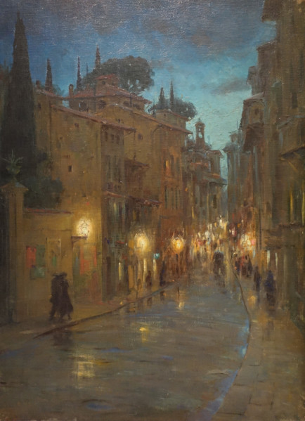 Street in the evening