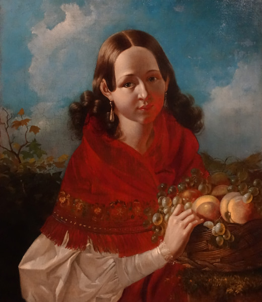Girl with Fruit