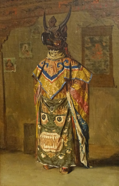 Buddhist Lama during the Holiday in the Pemionchi Cloister