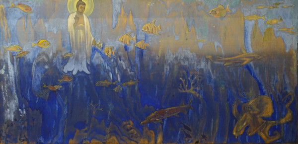 Buddha in the underwater kingdom