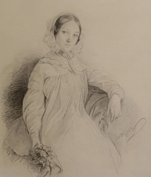 Portrait of the countess Vera  Sievers (1824-1865)