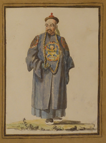 Chinese man in national dress