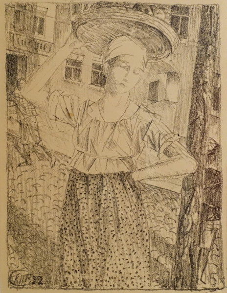 Girl with a Basket on Her Head