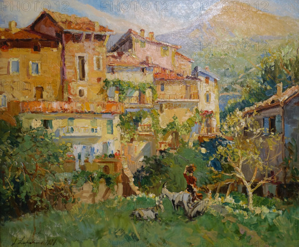 Sunny Day in a Mediterranean Town