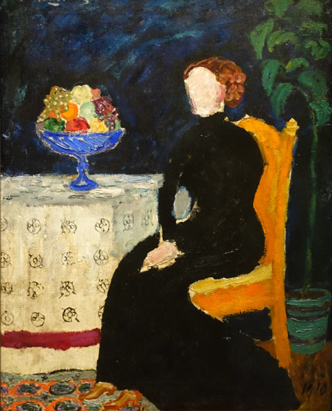 Woman at the table