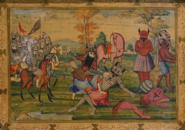 Rustam's battle with the White divas