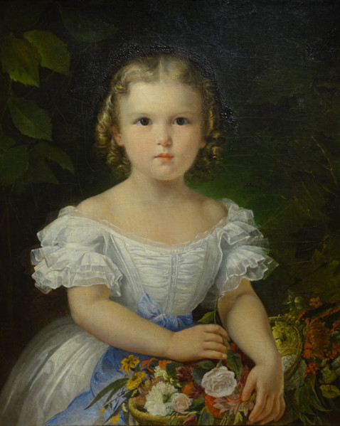 Portrait of Olga Pavlovna Krivtsova as a child