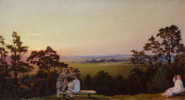 View of the Davydkovo estate near Moscow on the Moscow River