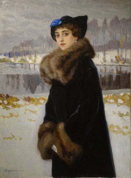 Portrait of the ballerina Lyudmila Mesaksudi Barash