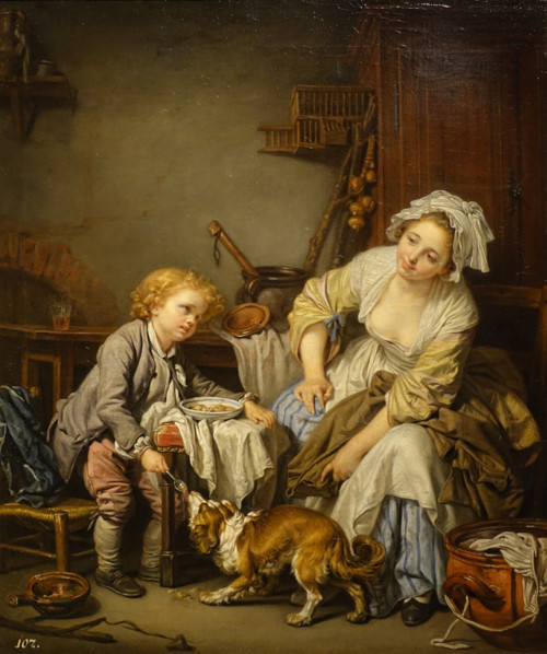 The spoiled child by  Greuze Jean Baptiste (1725-1805)