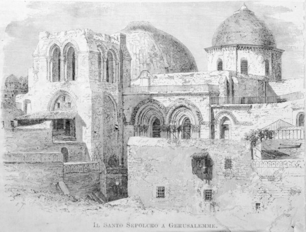 Gerusalemme, incisione raffigurante il Santo Sepolcro (secolo XVIII)