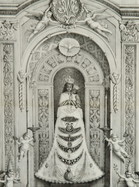 Virgo Lauretana, 1853. Beata Vergine Maria di Loreto. Stampa tipografica