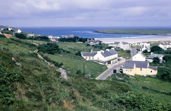 Houses at coastal village of Portnoo.