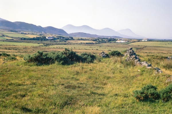 Traditional crofting farming landscape.