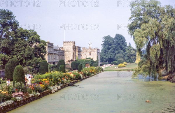Historic stately home and gardens of Forde Abbey estate.