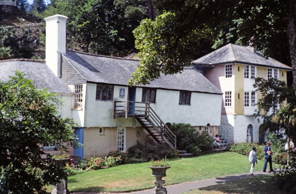 Buildings in Portmeirion folly tourist village.