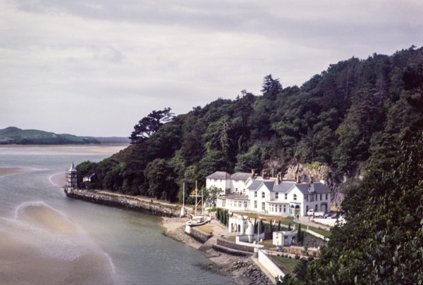 Buildings in Portmeirion folly tourist village.