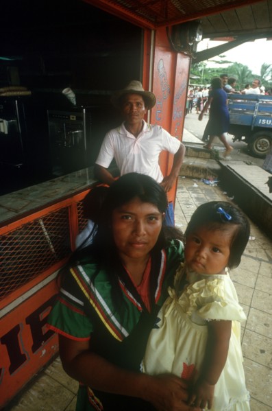 PANAMA, People, Guyani Indians at the Costa Rica frontier.