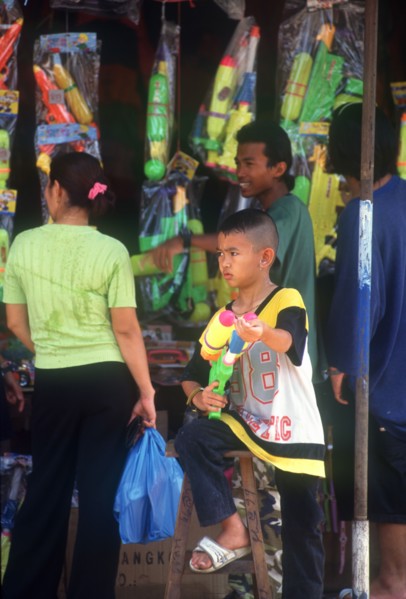 THAILAND, Bangkok , "Songkran water festival, the New Year celebration of the lunar year.  Young