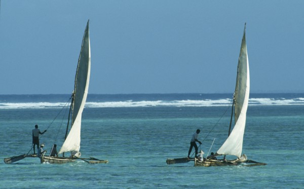 ZANZIBAR, Boats, Dhows off Zanzibar Coast