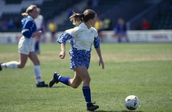10067475 SPORT  Ball Games Football Women s soccer.  Player in England v Iceland game at European championships.