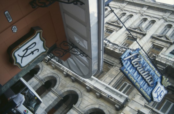 CUBA, Havana Province, Havana, "Sign outside the Floridita bar and restaurant, the home of the