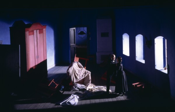 ENGLAND, East Sussex, Glyndebourne, Festival Opera production. Janacek performance on stage.