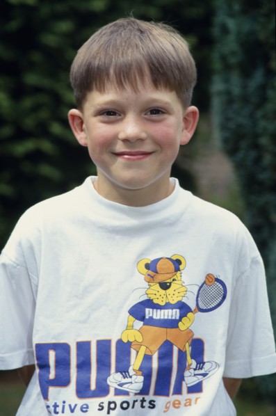 CHILDREN, Boys, Single,  Head and shoulders portrait of smiling boy.